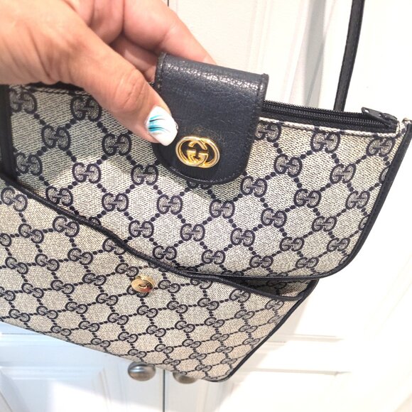 ***SOLD**Gucci GG Monogram 2- Piece Crossbody handbag - Picture 1 of 16